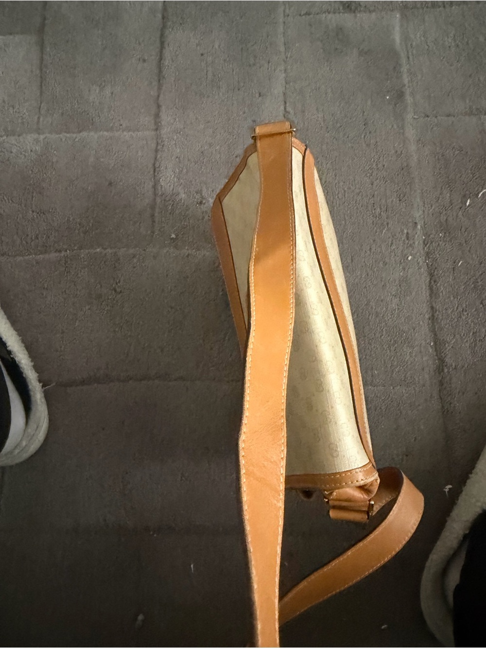 Gucci Beige Monogram Messenger Bag with Tan Leather Accents - Picture 13 of 16